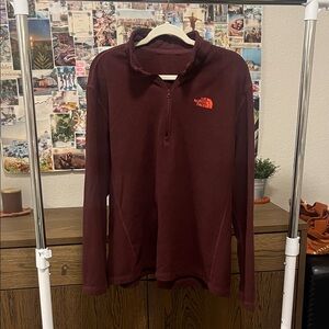 The North Face Burgundy Quarter Zip